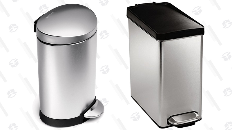 simplehuman 6L Rounded Bathroom Trash Can | $15 | Amazonsimplehuman 10L Bathroom Trash Can | $18 | Amazon